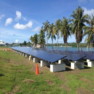 Béton en aluminium monté au sol pour l'énergie solaire