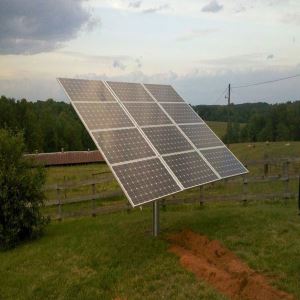 PV Montage solaire à un pôle solaire, cadre de panneau solaire