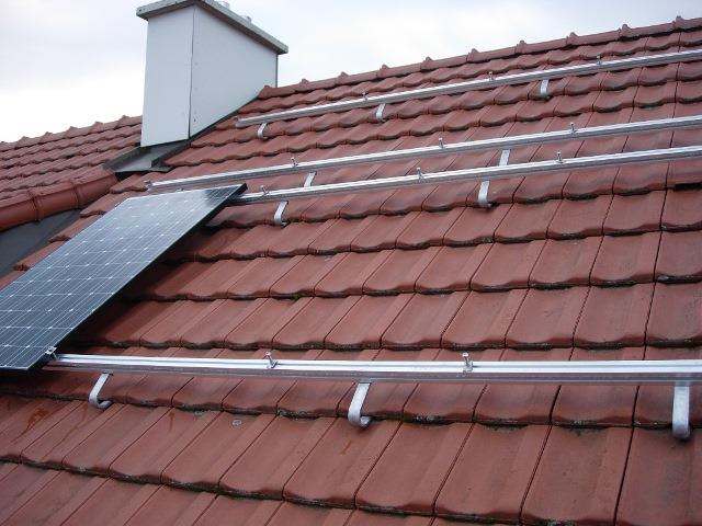 Solar System Projects,solar Systems,tile Roof With Roman Tile Roof Brackets To Support 100 - 300 Watts Solar Panel