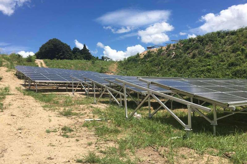 Ground solar mounting structure design