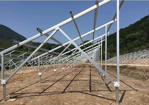 Ground solar mounting structure design