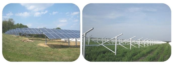 supports de fixation au sol solaires solar ground mounting brackets