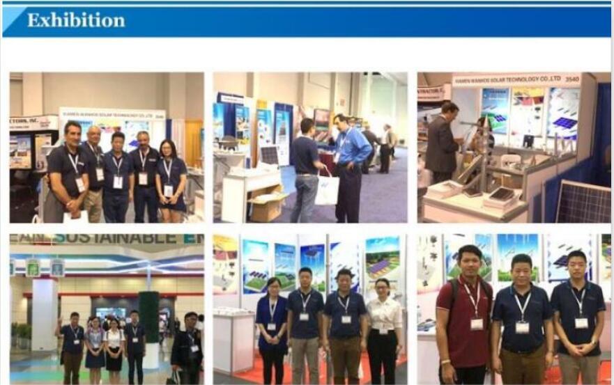 exposition pour la société de technologie solaire Wanhos