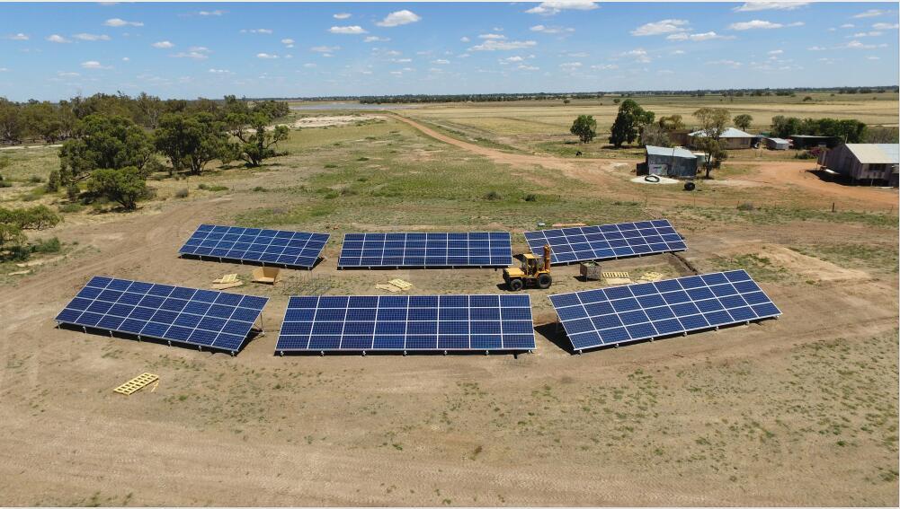Projet de montage au sol de l'Australie Ground mounting project from Australia