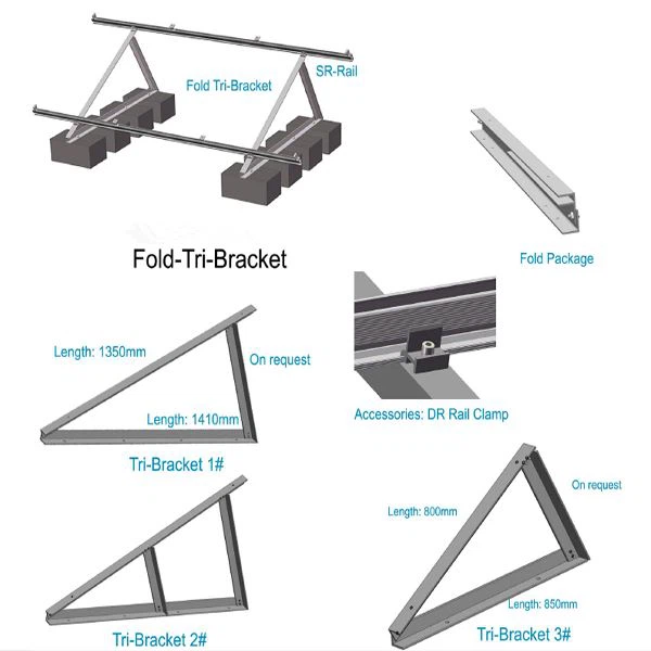 solar flat roof triangle