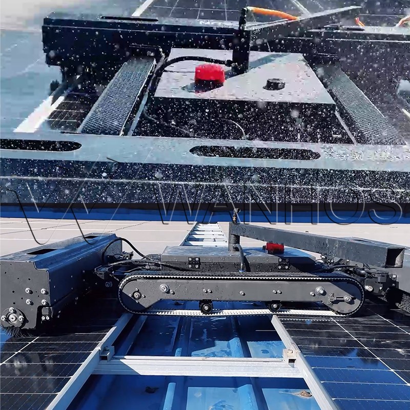 Solar Auto Cleaning Robot Real Usage Solar Auto Cleaning Robot Real Usage