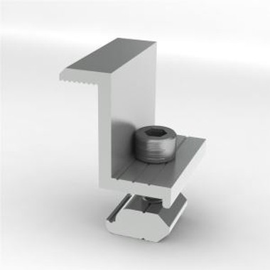 Pince de rail d'extrémité solaire