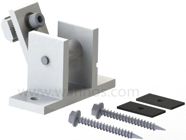 Supports d'inclinaison réglables solaires pré-assemblés en aluminium
