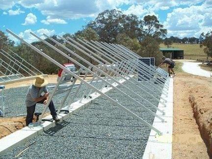 Ground Mount Solar Racking Aluminum Structure, Solar Panel Ground Mount Kit