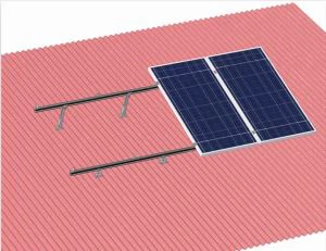 Montage à inclinaison réglable pour le rayonnage de toit plat