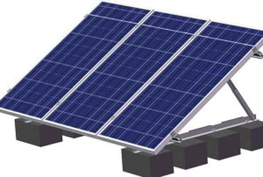 Support solaire pour toit plat