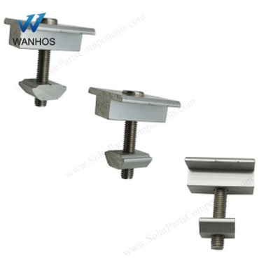 Pince de module solaire sans cadre pour les racks de panneaux
