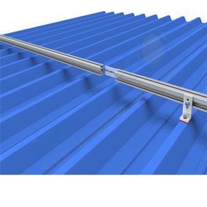 Système solaire de rail de PVC pour le toit en métal
