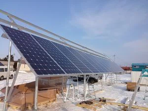 Kits de montage de panneau solaire en aluminium à fixation par vis