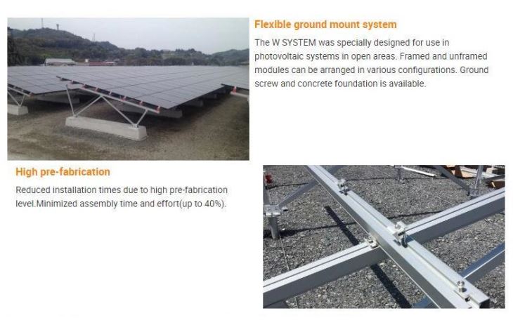 WS AL6005-T5 Solar Ground Mounting