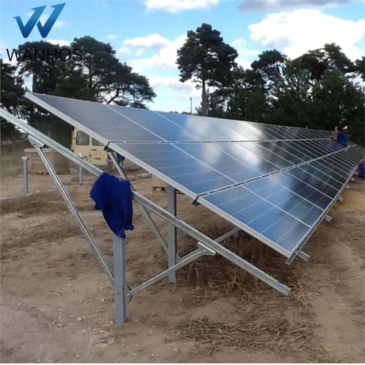 Système de montage au sol sur pilotis pour système solaire