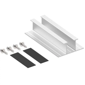Rail rainuré en aluminium pour toit en métal avec système de montage solaire à profil trapézoïdal
