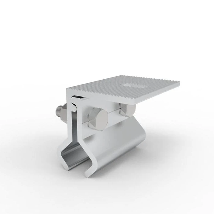 Pinces de fixation de toit en aluminium solaire PV en étain