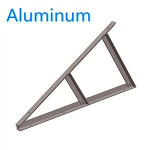 Supports triangulaires en aluminium pour panneaux solaires