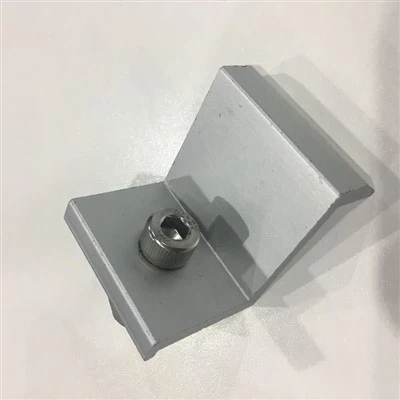 Kits de montage PV en aluminium de haute qualité, pince d'extrémité de module solaire